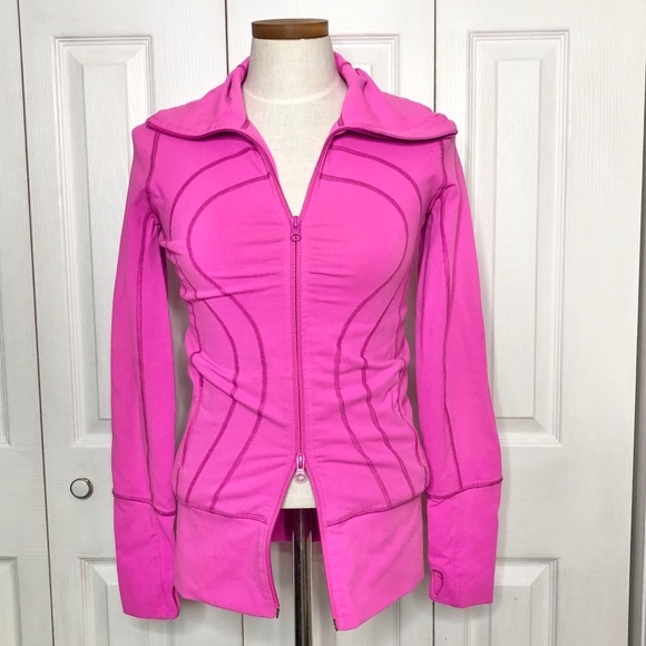 lululemon athletica Tops - Lululemon stride define bubblegum pink jacket